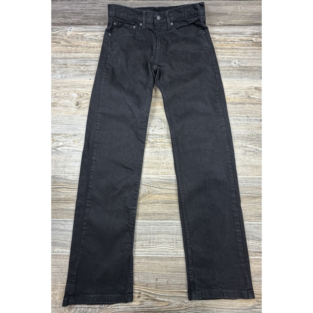 Levi's 505 Jeans Black Size 34x34 FITS 33x34 Straight Leg Stretch